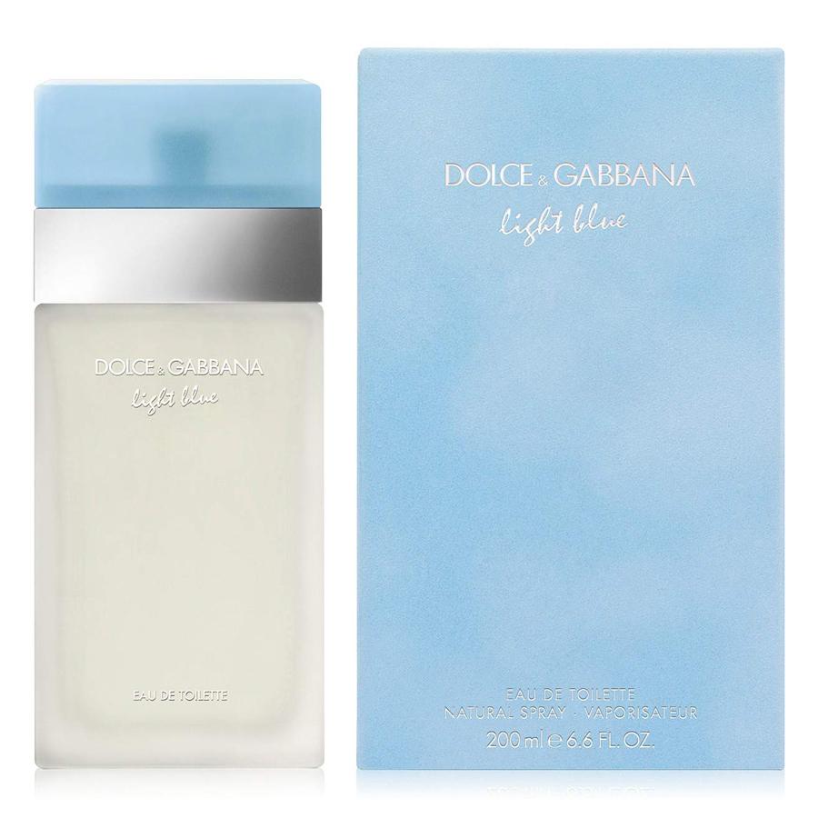 Dolce & Gabbana Light Blue EDT para mujer, botella esmerilada de 6,7 oz