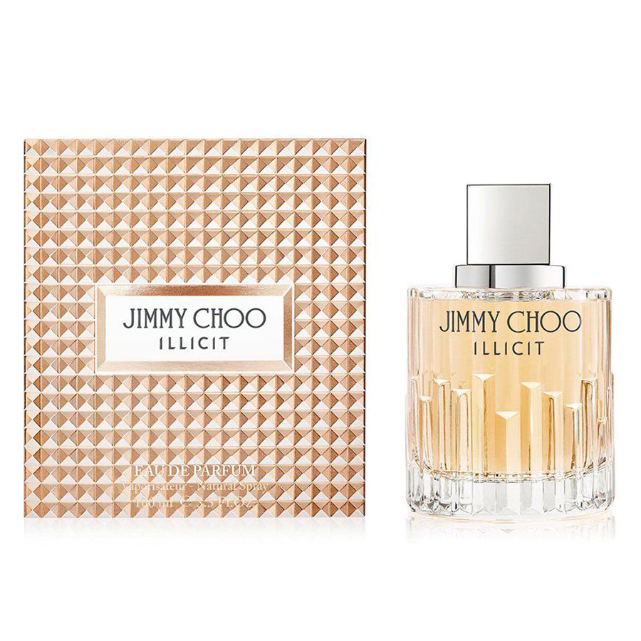 Perfume de mujer Illicit by Jimmy Choo, spray EDP de 3,3 oz, jugo de oro