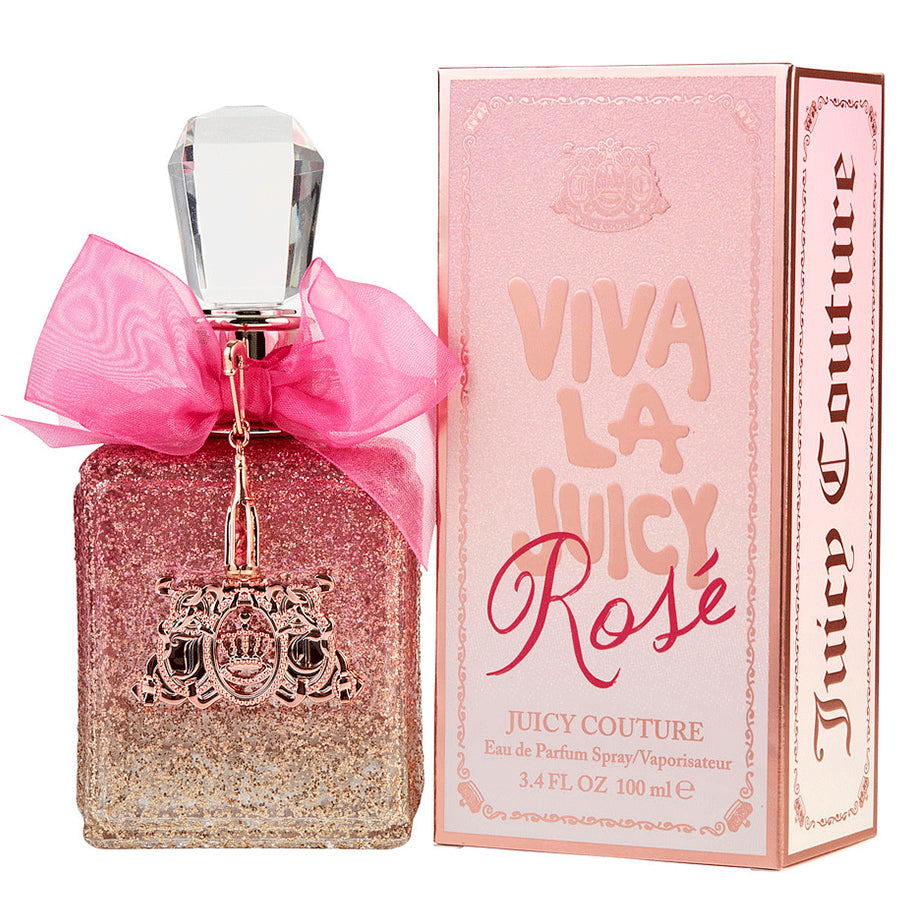 Viva La Juicy Rosé 3.4 oz EDP women’s perfume, pink glitter bottle