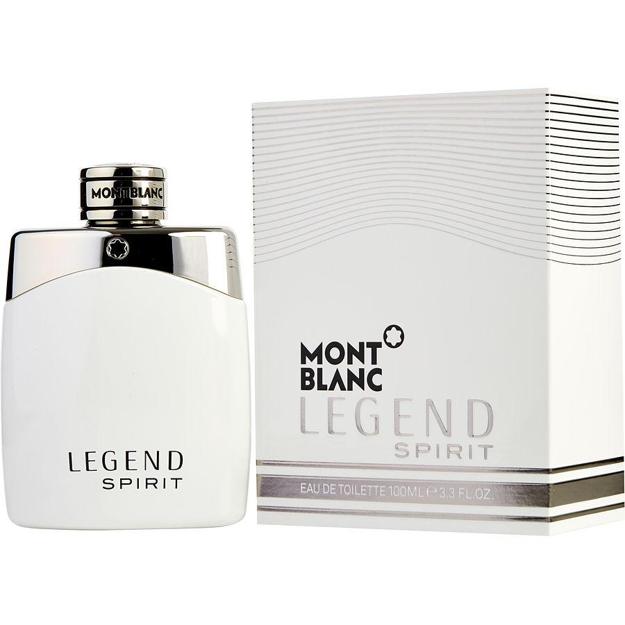 Montblanc Legend Spirit EDT para hombre de 3,4 oz en botella blanca
