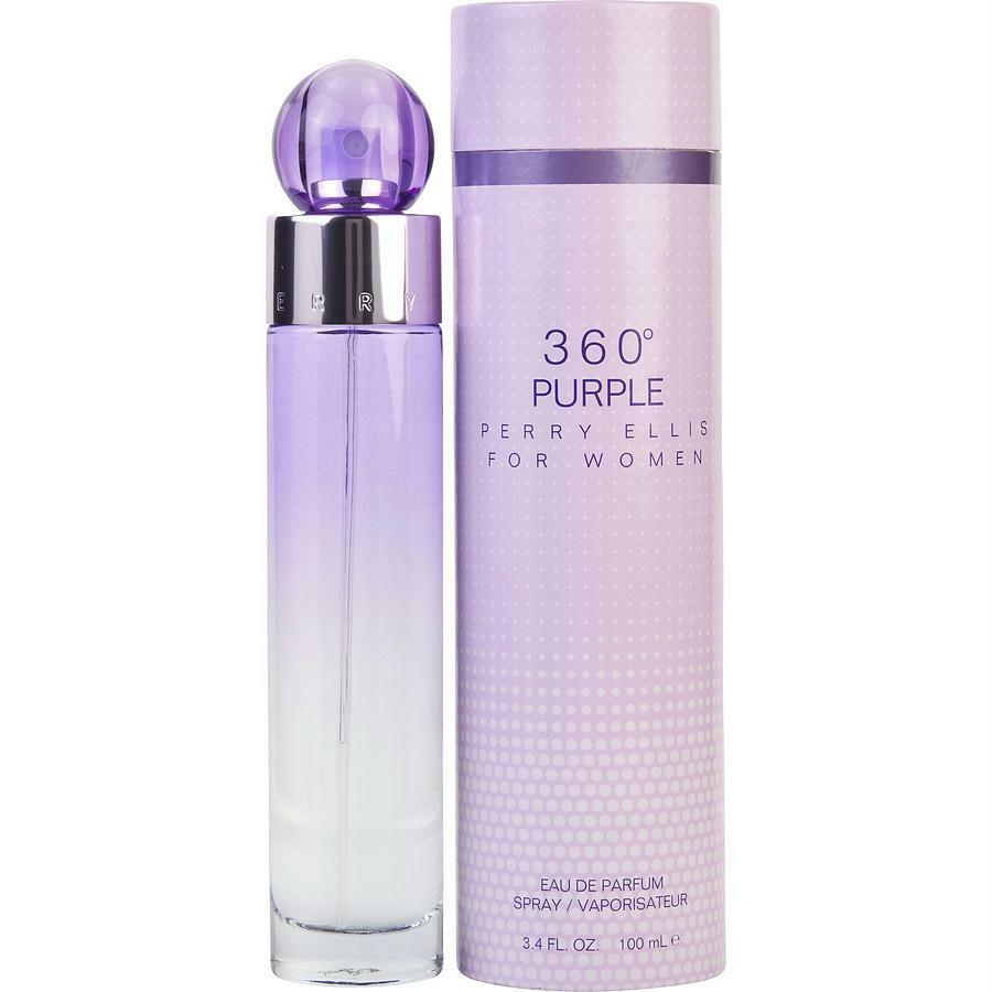 360° Purple by Perry Ellis women’s perfume, 3.4 oz bottle