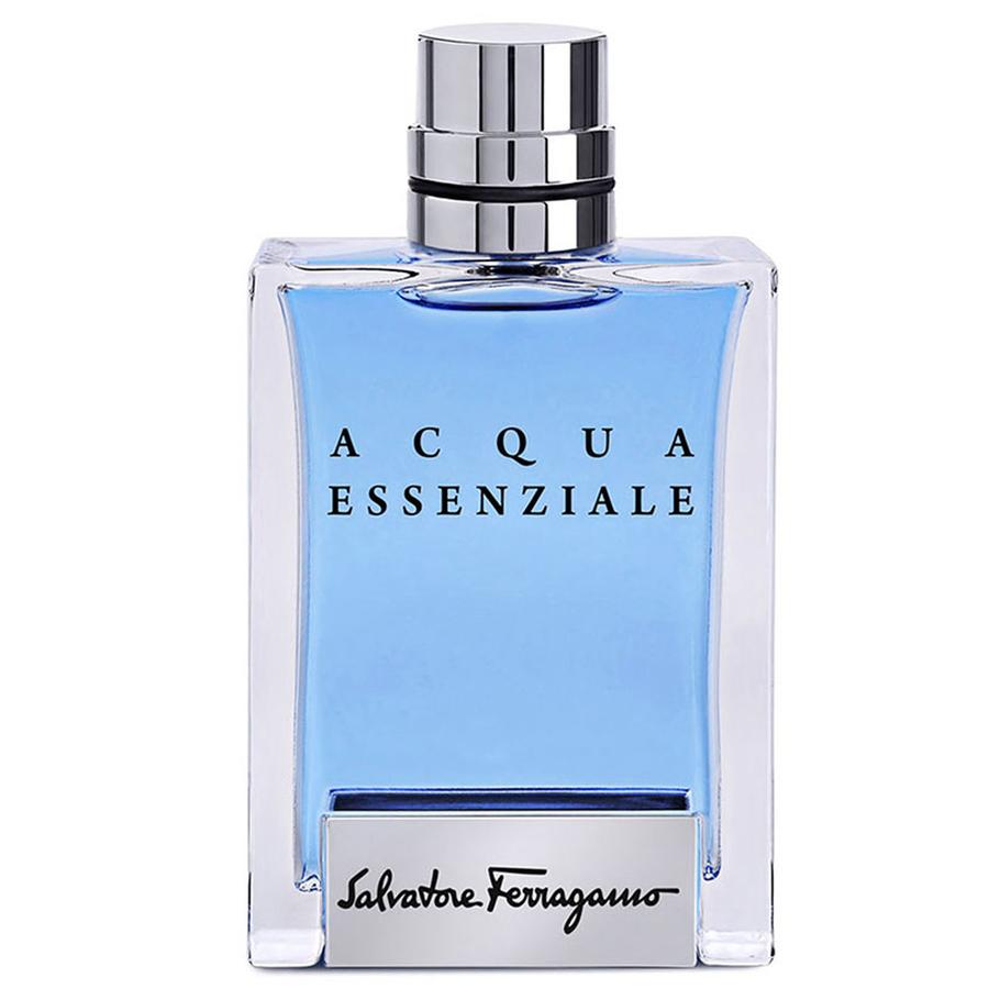 Probador Salvatore Ferragamo Acqua Essenziale EDT, colonia para hombre, 3,4 oz, jugo azul claro, tapa plateada