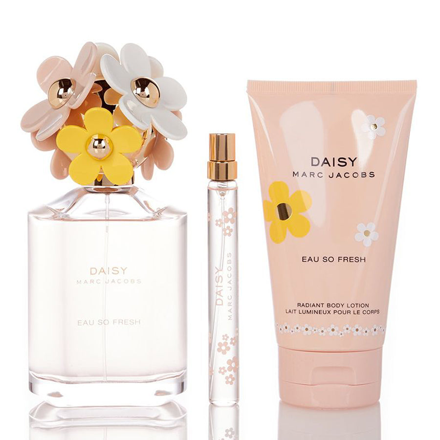 Marc Jacobs Daisy Eau So Fresh gift set, 4.2 oz EDT with lotion and travel spray