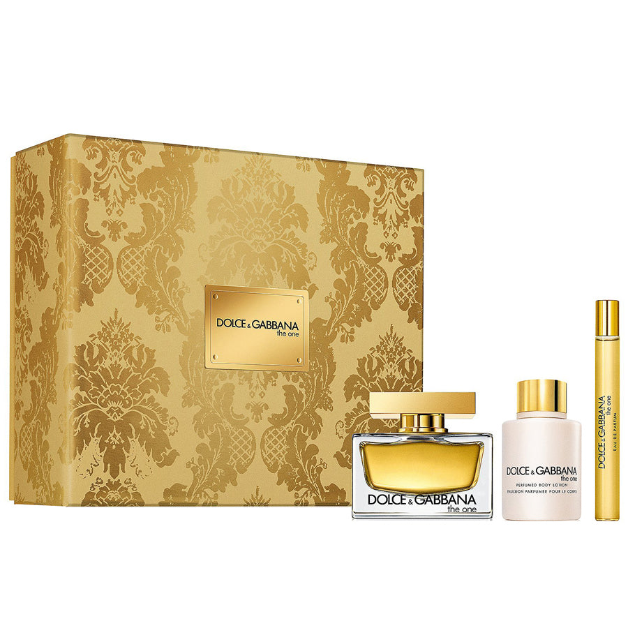 Dolce & Gabbana The One women’s EDP gift set, 2.5 oz with mini and lotion