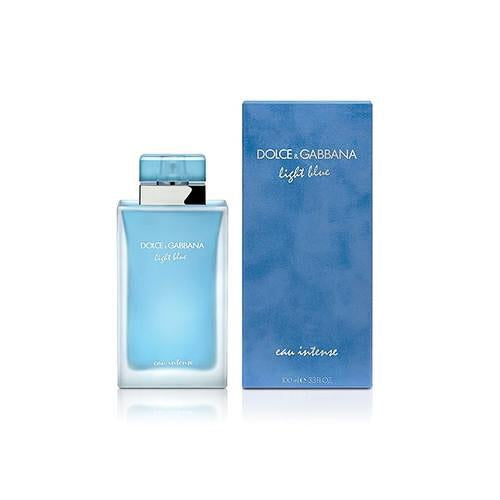 Light Blue Eau Intense EDP 3.4 oz women’s perfume, frosted blue bottle
