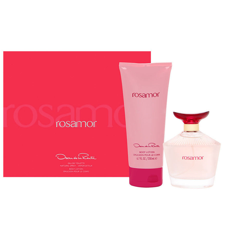 Foto de Rosamor de Oscar de la Renta para mujer, set de regalo EDT de 3,4 oz