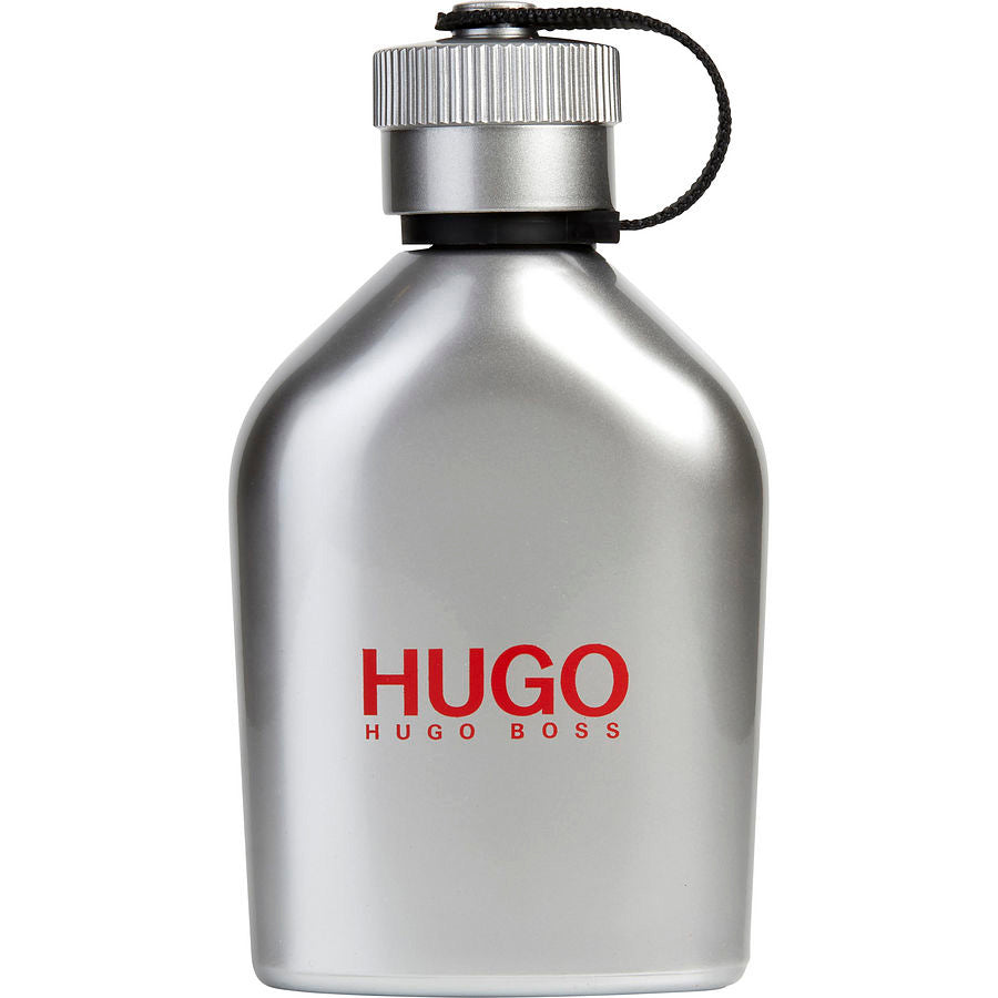 HUGO Iced by Hugo Boss 4.2 oz EDT tester, silver canteen bottle