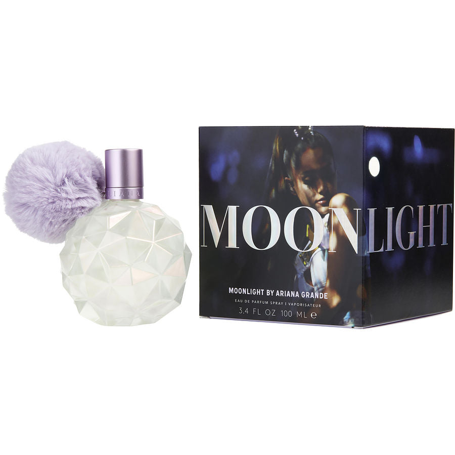 Ariana Grande Moonlight 3.4 oz EDP, botella de lavanda con pompón