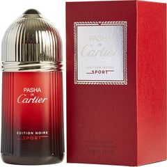 Pasha de Cartier Noire Sport by Cartier for Men 3.4 oz EDT Spray