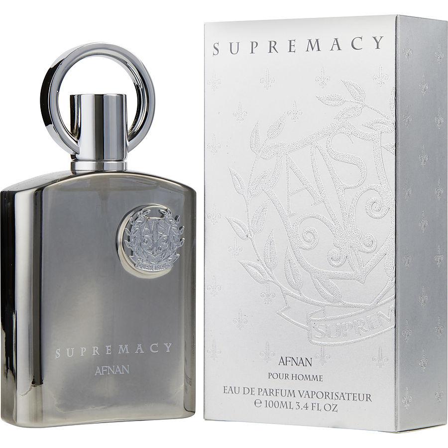 Supremacy Silver by Afnan 3.4 oz EDP spray, silver bottle