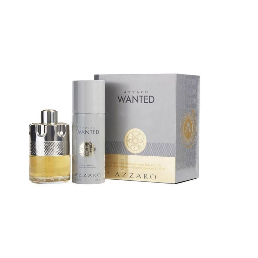 Foto de Wanted by Azzaro para hombres, juego de regalo EDT de 3,4 oz