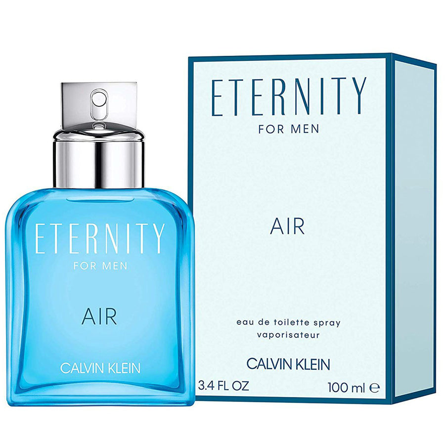 Calvin Klein Eternity Air EDT para hombre, 3,4 oz, botella azul cielo