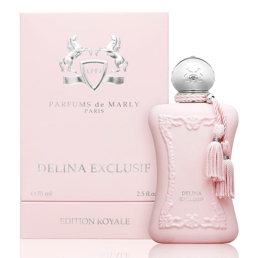 Delina Exclusif perfume 2.5 oz blush pink bottle
