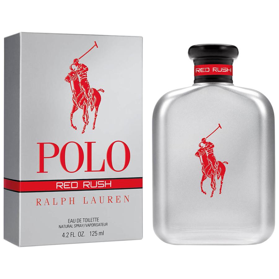 Polo Red Rush cologne 4.2 oz bold red bottle