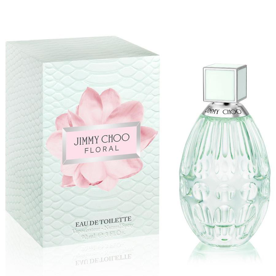 Perfume EDT para mujer Jimmy Choo Floral, 3,4 oz, frasco verde pálido