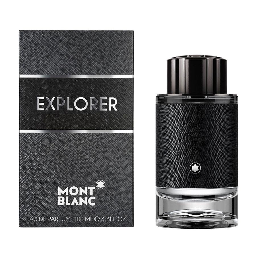 Perfume para hombre Montblanc Explorer, 3,3 oz EDP, botella envuelta en negro