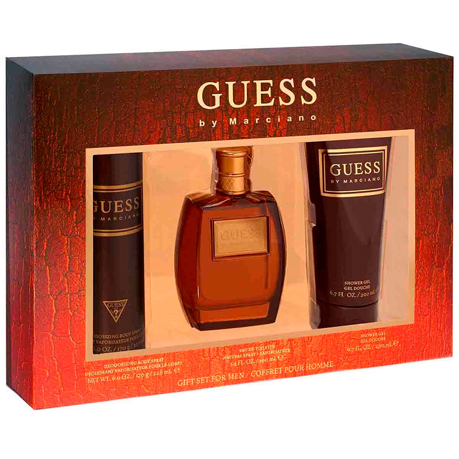 Guess By Marciano men’s EDT 3.4 oz three-piece gift set
