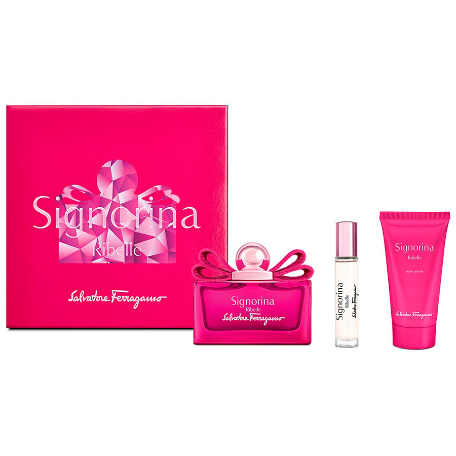 Signorina Ribelle by Salvatore Ferragamo 3.4 oz EDP women’s 3-piece gift set