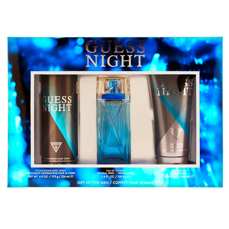 Guess Night by Guess men’s 3.4 oz EDT 3-piece gift set