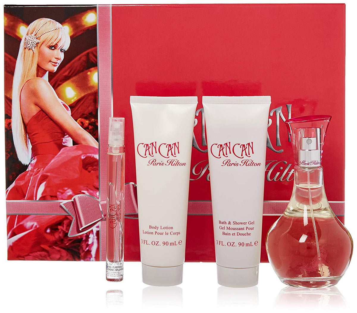 Can Can by Paris Hilton women’s EDP 4pc gift set 3.4 oz