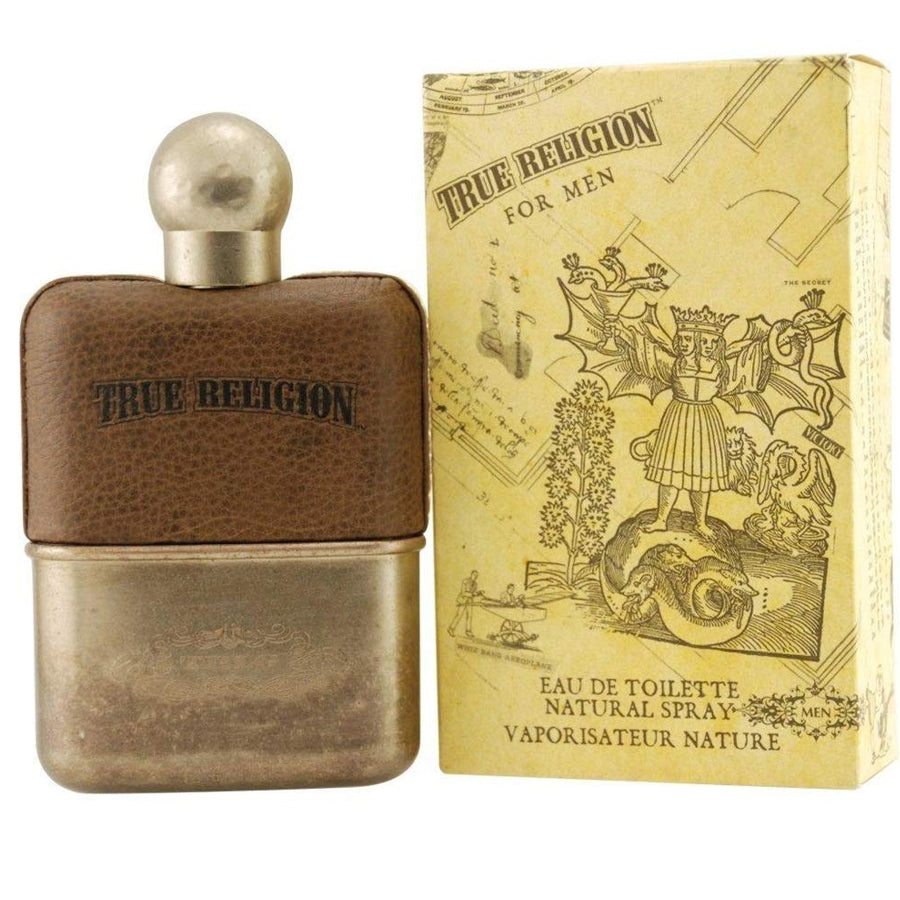 True Religion for Men EDT spray 3.4 oz rugged metal bottle