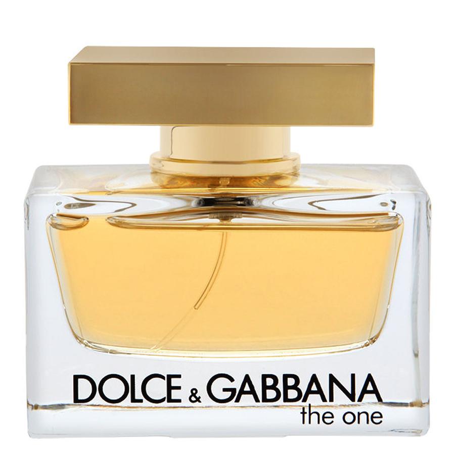 Probador de EDP para mujer The One by Dolce & Gabbana, botella con tapa dorada de 2,5 oz