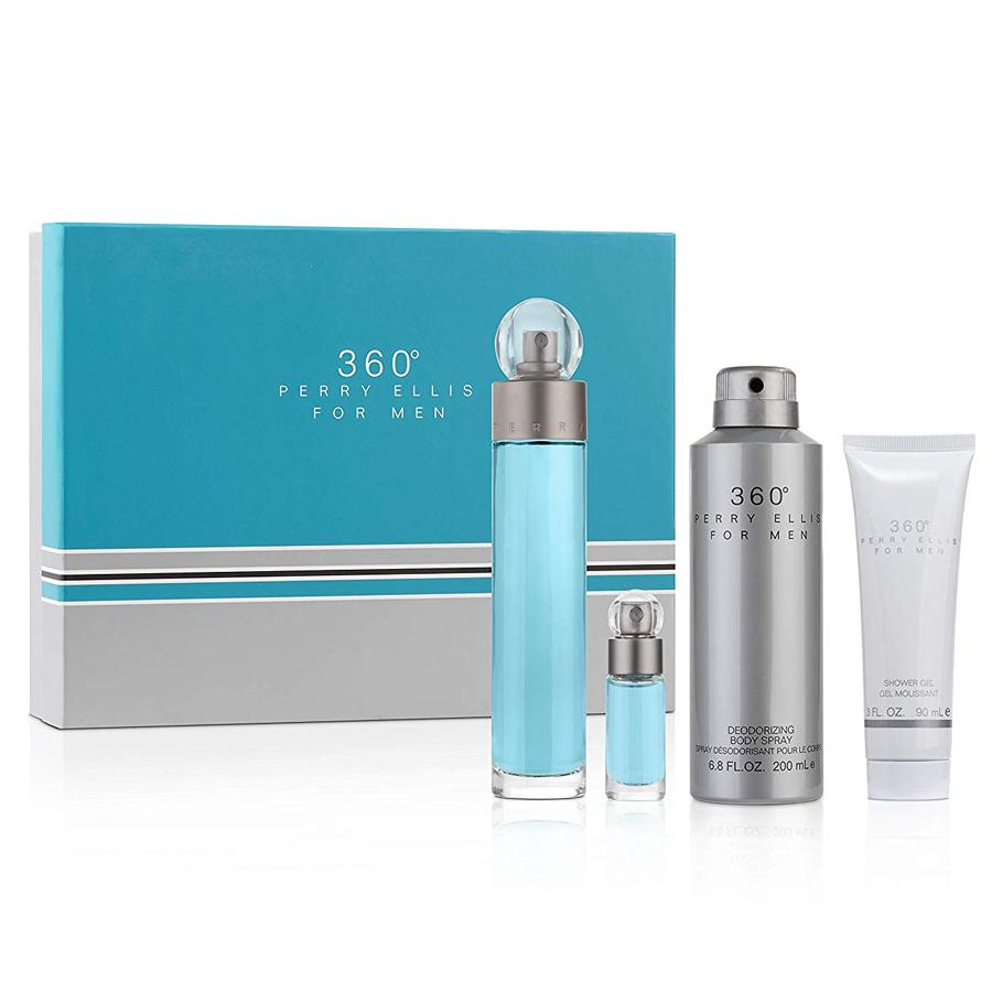 Perry Ellis 360° for Men 4-piece gift set, 3.4 oz EDT