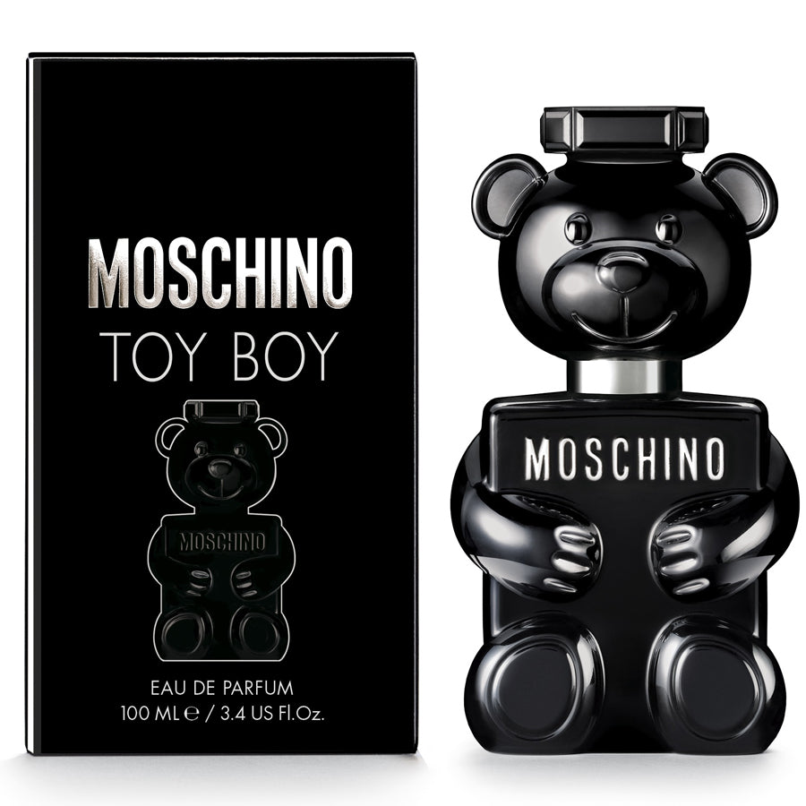 Moschino Toy Boy EDP para hombre, 3,4 oz, botella con osito de peluche negro