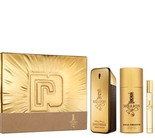 1 Million by Paco Rabanne for Men 3.4 oz EDT 3PC Gift Set
