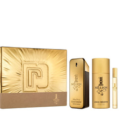 1 Million de Paco Rabanne para hombre, 3.4 oz EDT, set de regalo de 3 piezas
