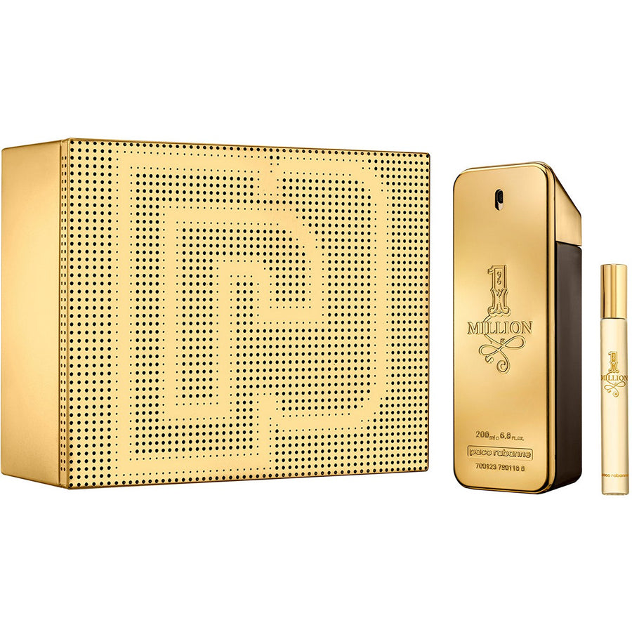 1 Million by Paco Rabanne men’s EDT gift set, 6.7 oz + 10ml