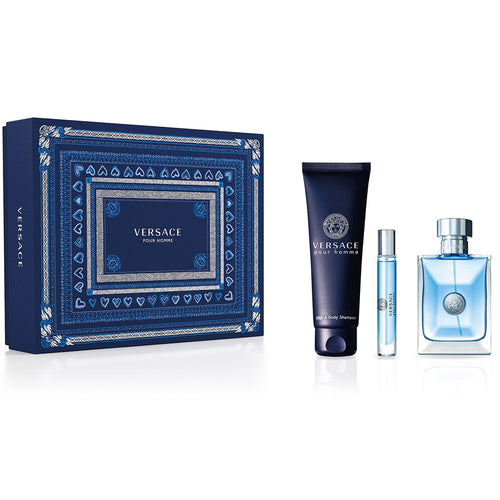 Versace Pour Homme 3.4 oz EDT 3pc Gift Set | PLA