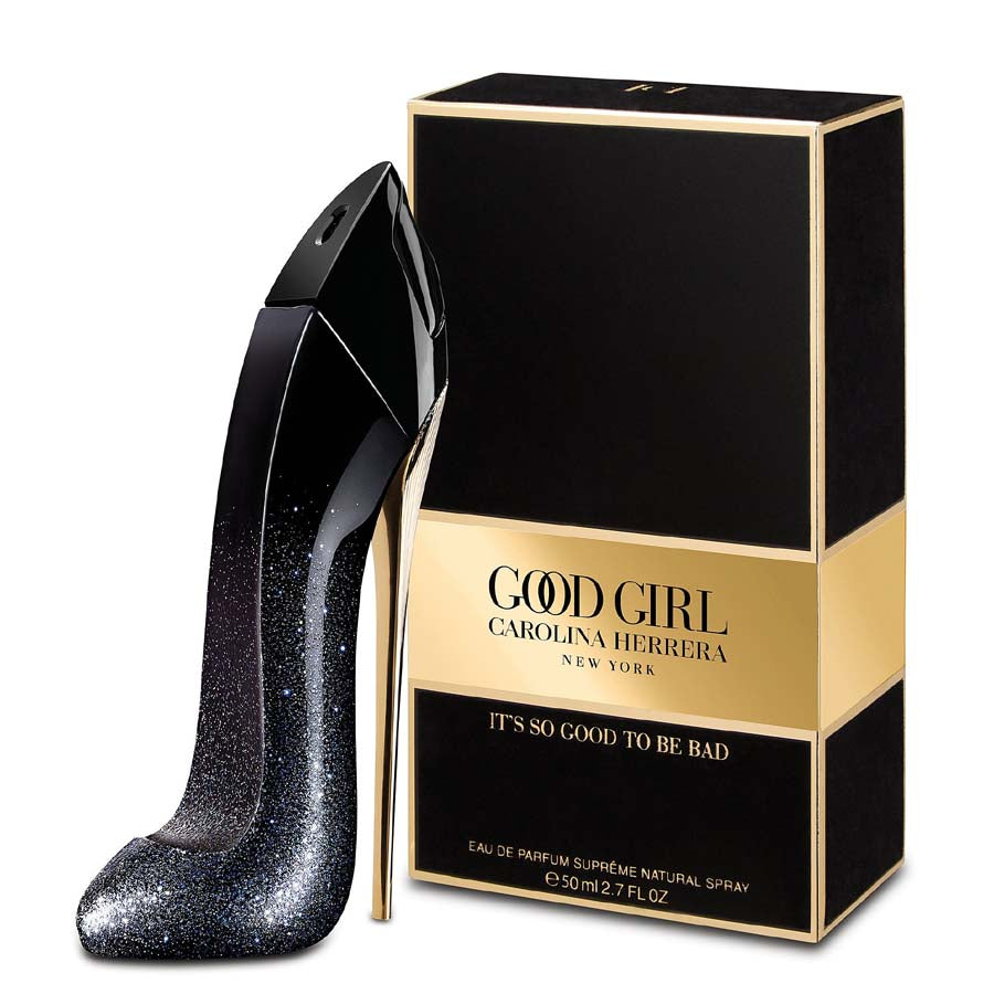 Good Girl Suprême de Carolina Herrera para mujer 2,7 oz EDP spray botella de aguja con brillo negro