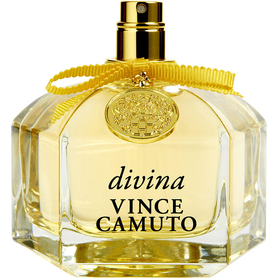 Divina by Vince Camuto for Women 3.4 oz EDP Spray Tester golden bottle