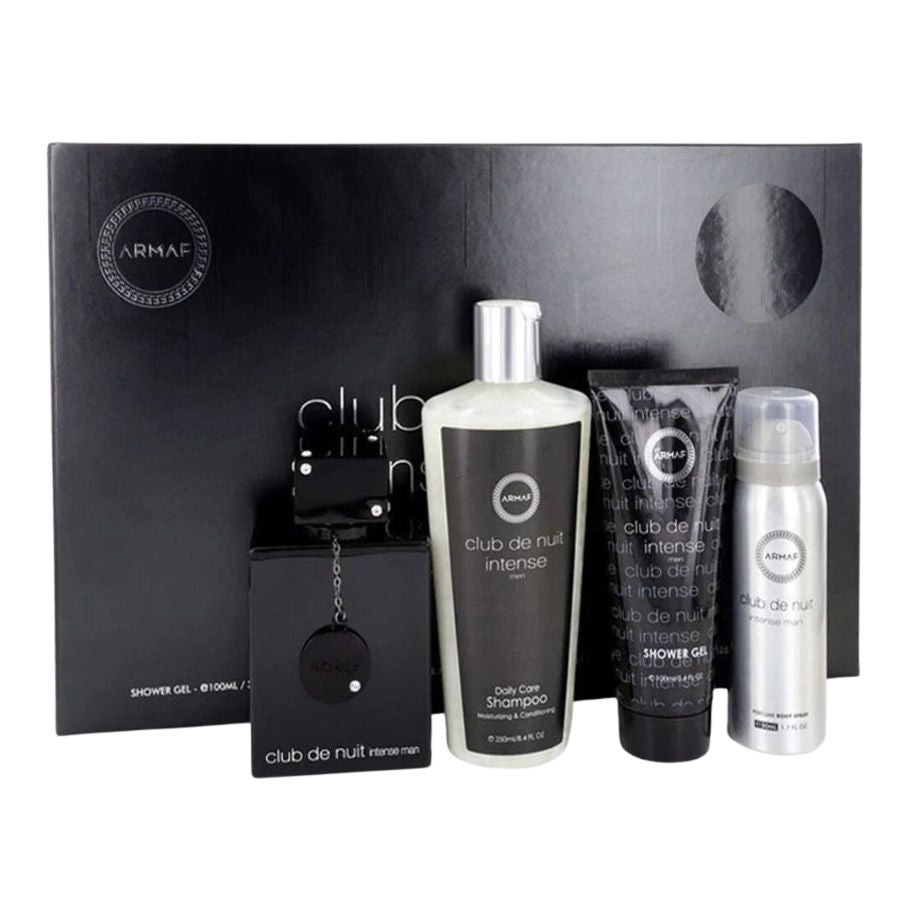 Club De Nuit Intense Man 3.6 oz EDT 4-piece gift set for men