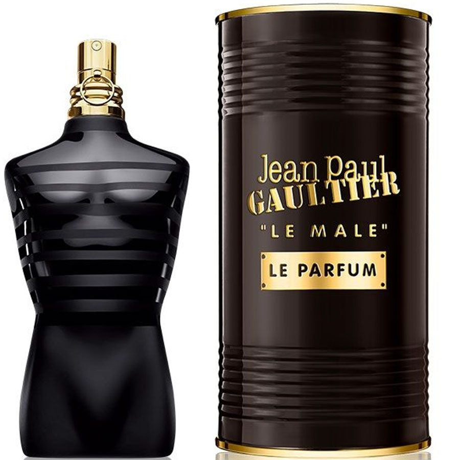 Le Male Le Parfum by Jean Paul Gaultier men’s EDP, 6.7 oz, black-gold torso