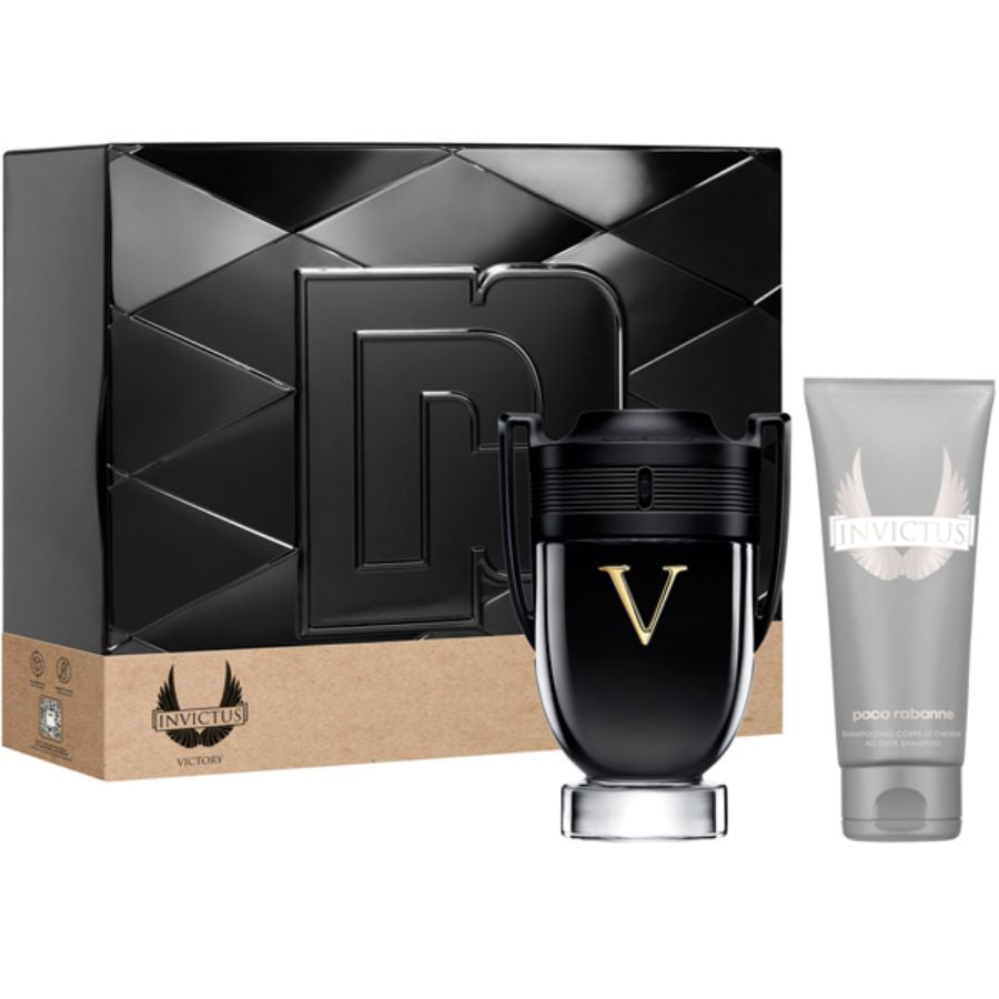 Invictus Victory by Paco Rabanne for Men 3.4 oz EDP Spray 2PC Gift