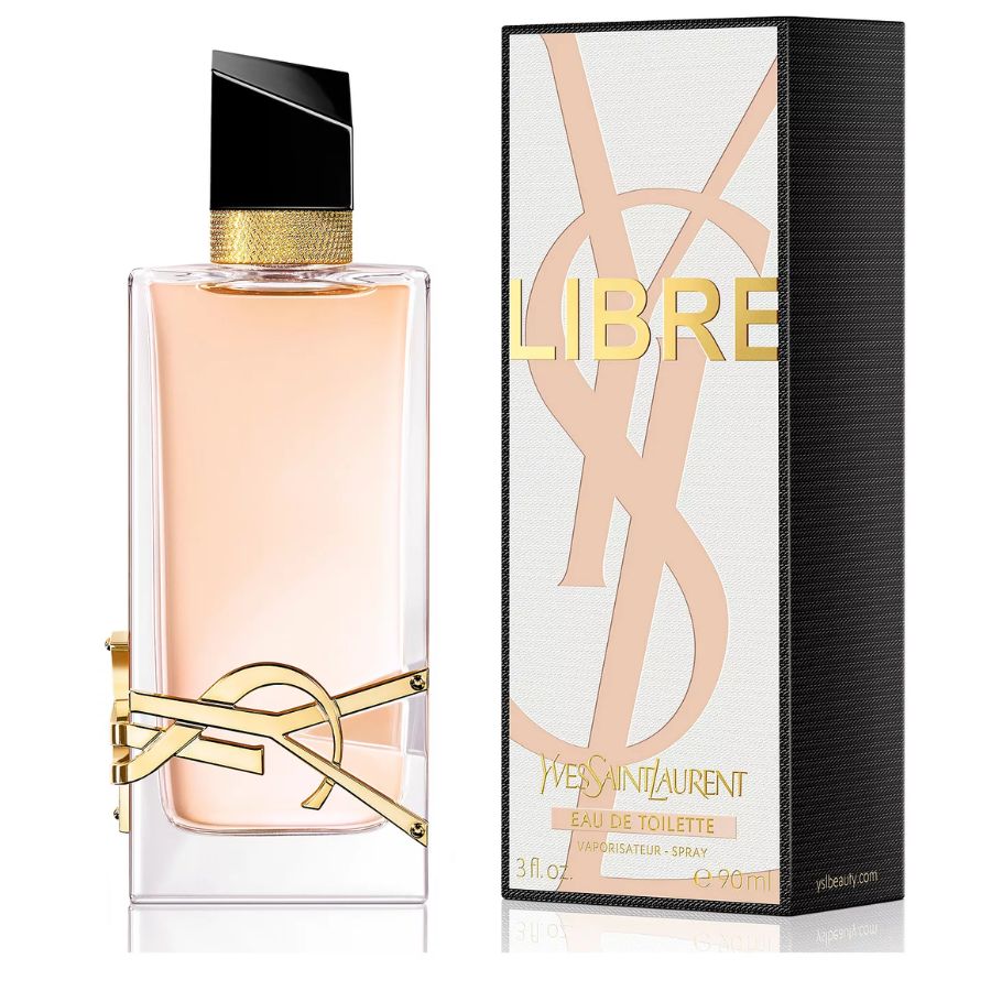Libre Eau de Toilette Yves Saint Laurent women's 3 oz EDT spray rose-gold bottle