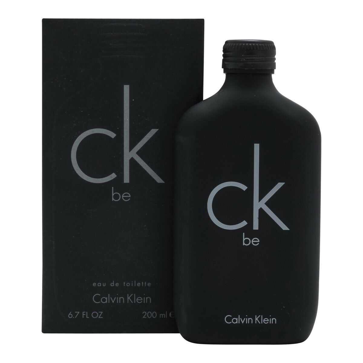 CK Be by Calvin Klein unisex EDT 6.8 oz matte-black bottle