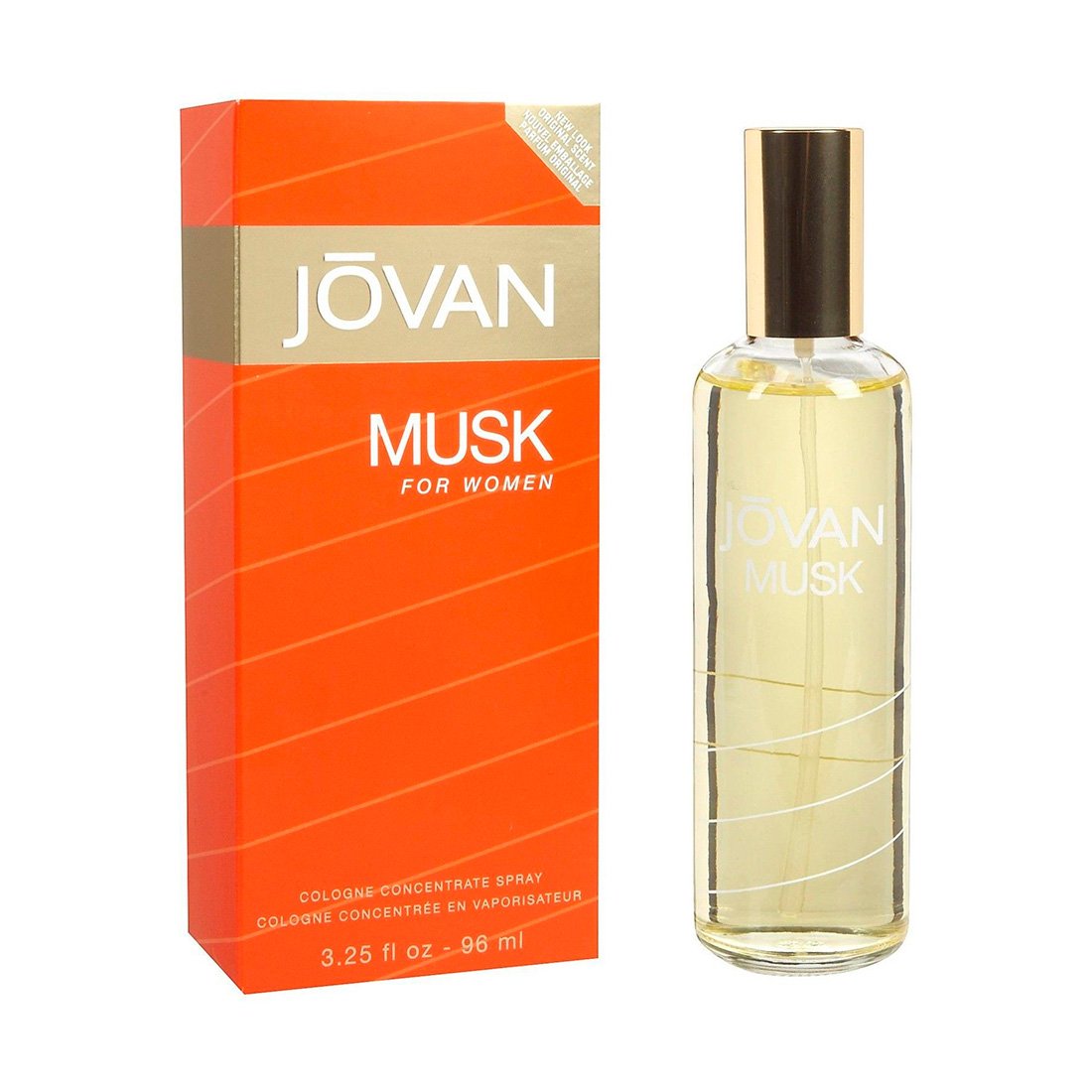 Jovan Musk women’s EDC spray 3.25 oz classic amber bottle