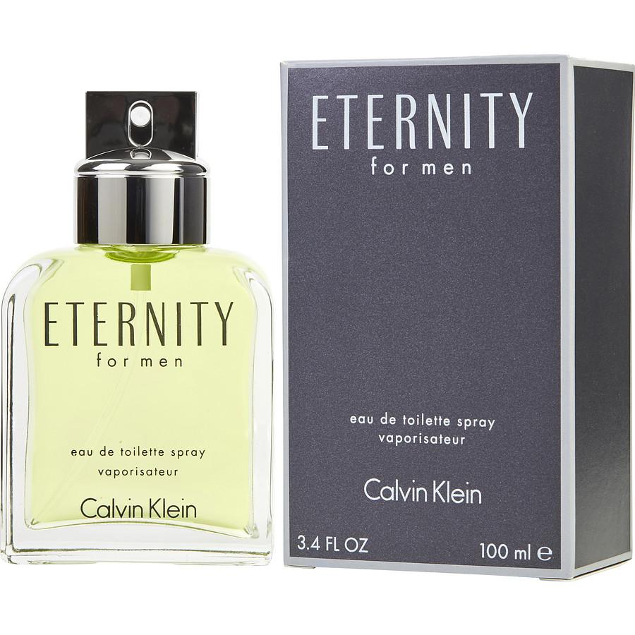 Calvin Klein Eternity for Men EDT 3.4 oz green juice bottle