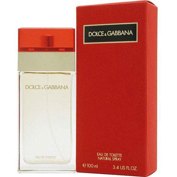 Dolce & Gabbana by Dolce & Gabbana EDT para mujer, 3,4 oz, botella con tapa roja