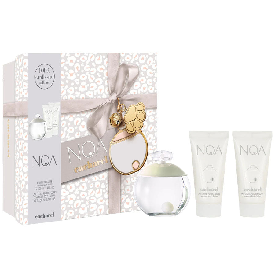 Noa by Cacharel EDT Gift Set 3.4 oz pearl bottle