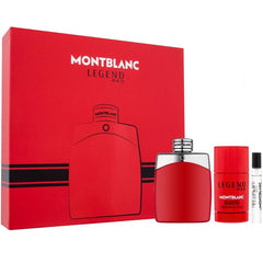 Legend Red de Montblanc para hombre, 3.4 oz EDP, set de regalo de 3 piezas