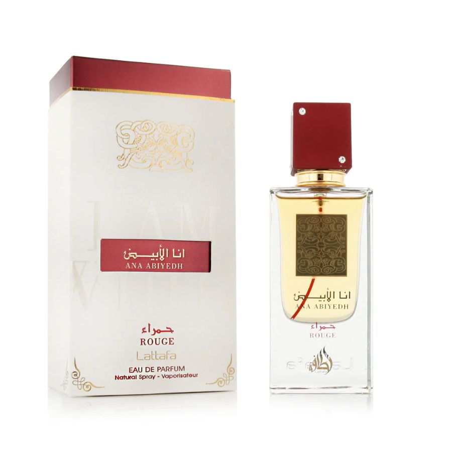 Ana Abiyedh Rouge by Lattafa unisex perfume 2.0 oz red-cap bottle