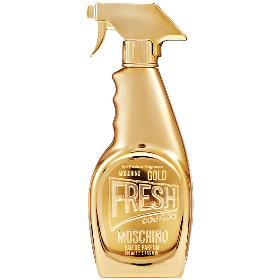 Moschino Gold Fresh Couture EDP tester perfume, 3.4 oz, gold bottle