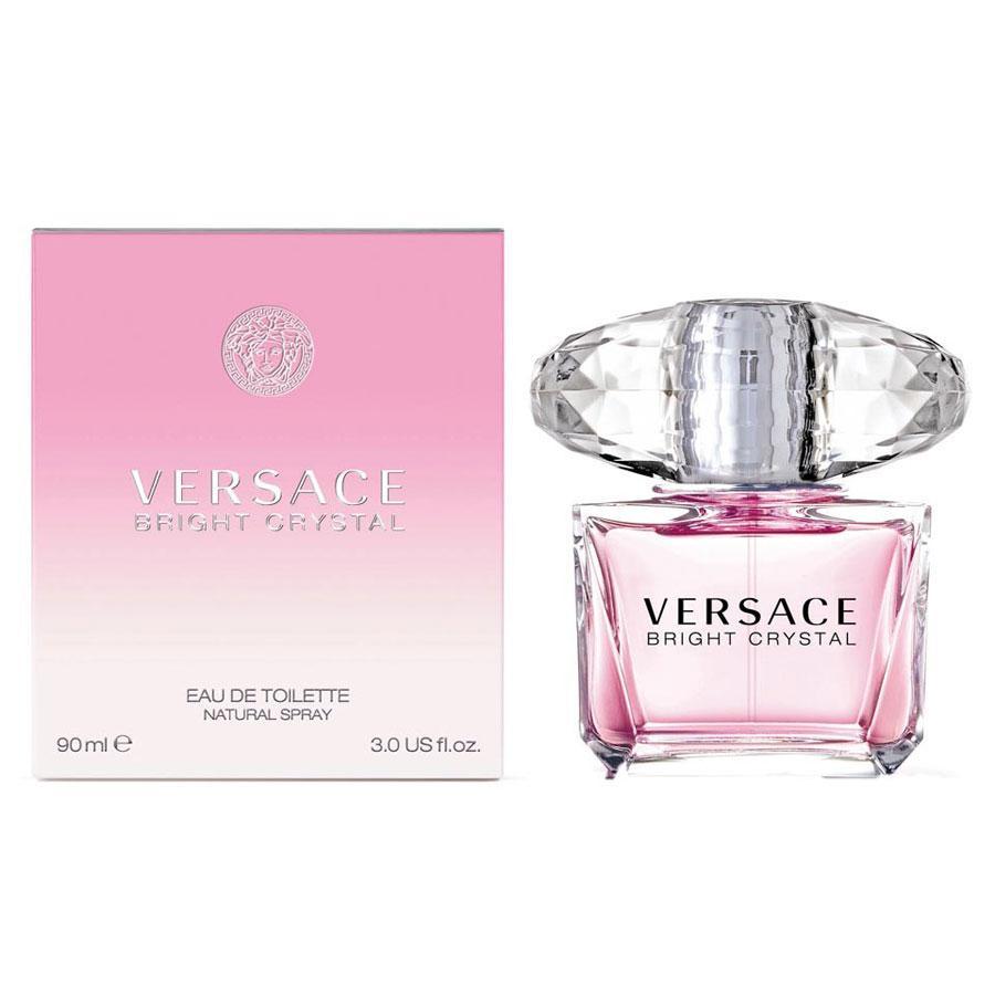 Bright Crystal by Versace 3.0 oz EDT spray, pink crystal cap