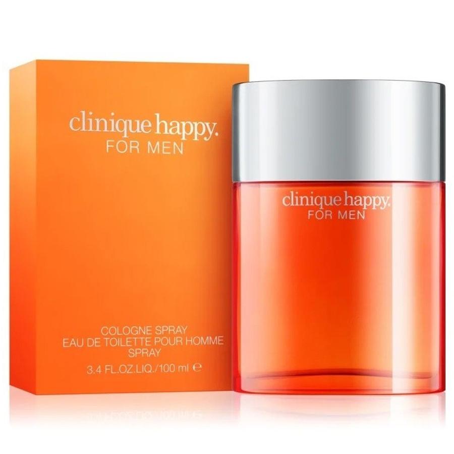 Happy Clinique men’s cologne 3.4 oz orange bottle