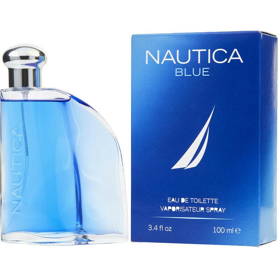 Nautica Blue men’s EDT, 3.4 oz deep-blue sail-shaped bottle