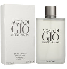 Acqua di Gio de Giorgio Armani para hombres 6.7 oz EDT Spray